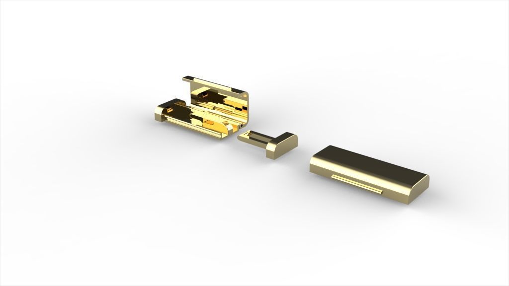 10mm box clasp for cuban chain 3D print model 3D print model_4