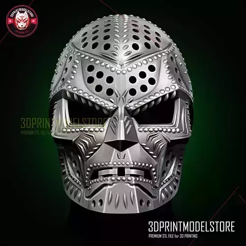 Dr Doom Face Shell Mask - Marvel Cosplay Helmet
