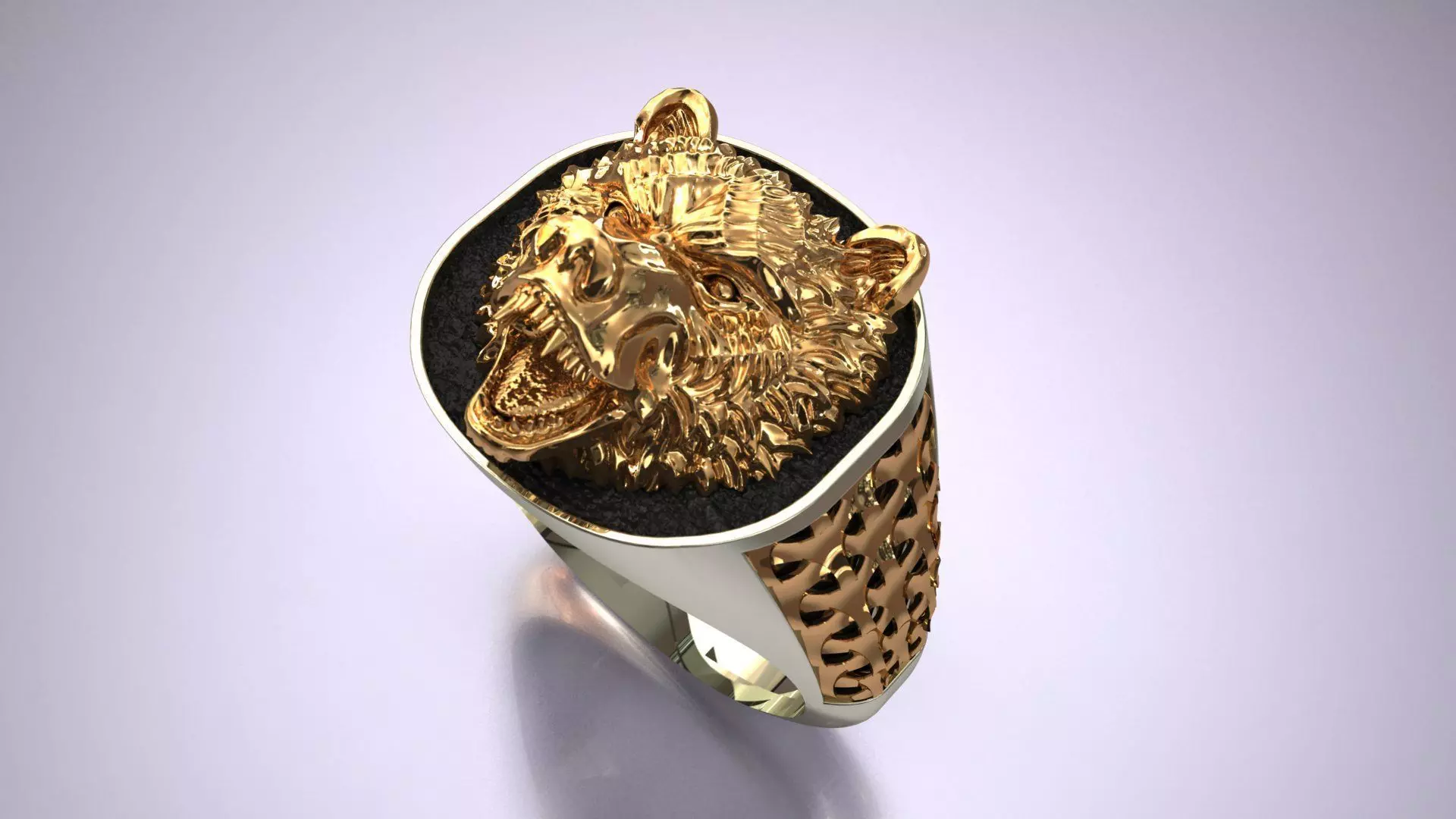 Bear Gift Ring 3D print model