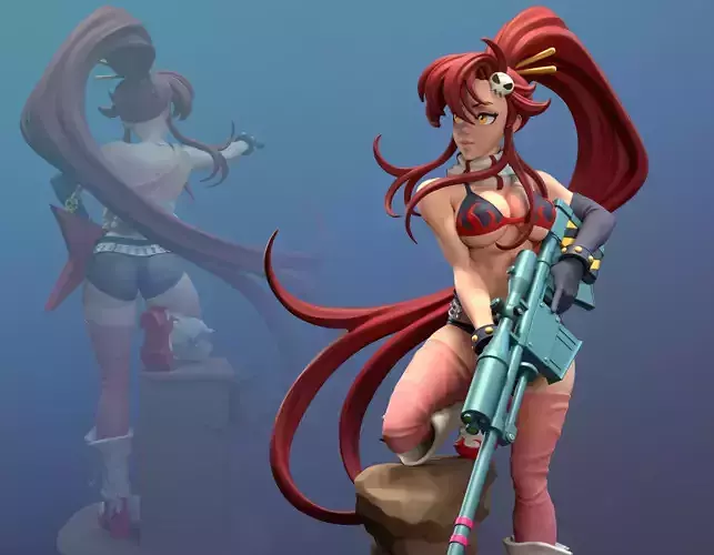 Yoko Litner Gurren Lagann Multi Version SFW NSFW STL 3D print model