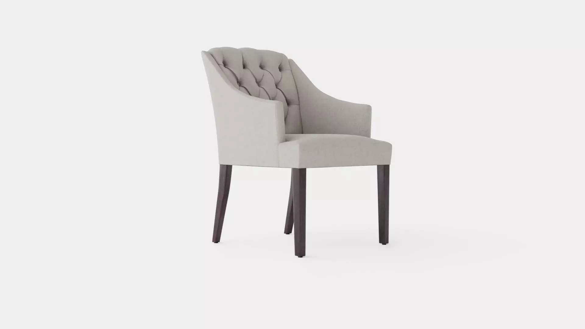 Delano armchair sand Low-poly 3D model_0