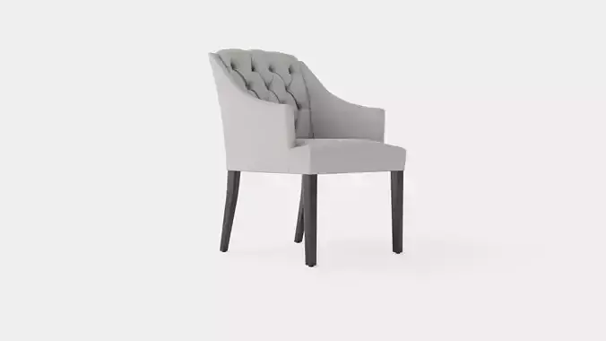 Delano armchair sand Low-poly 3D model