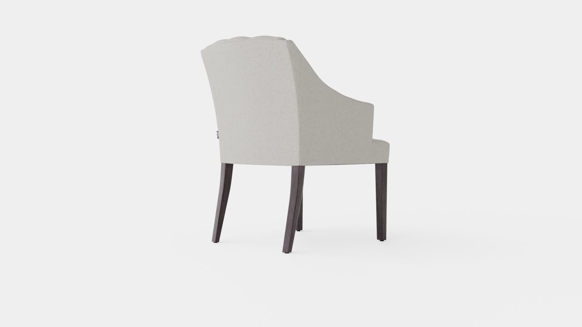 Delano armchair sand Low-poly 3D model_3