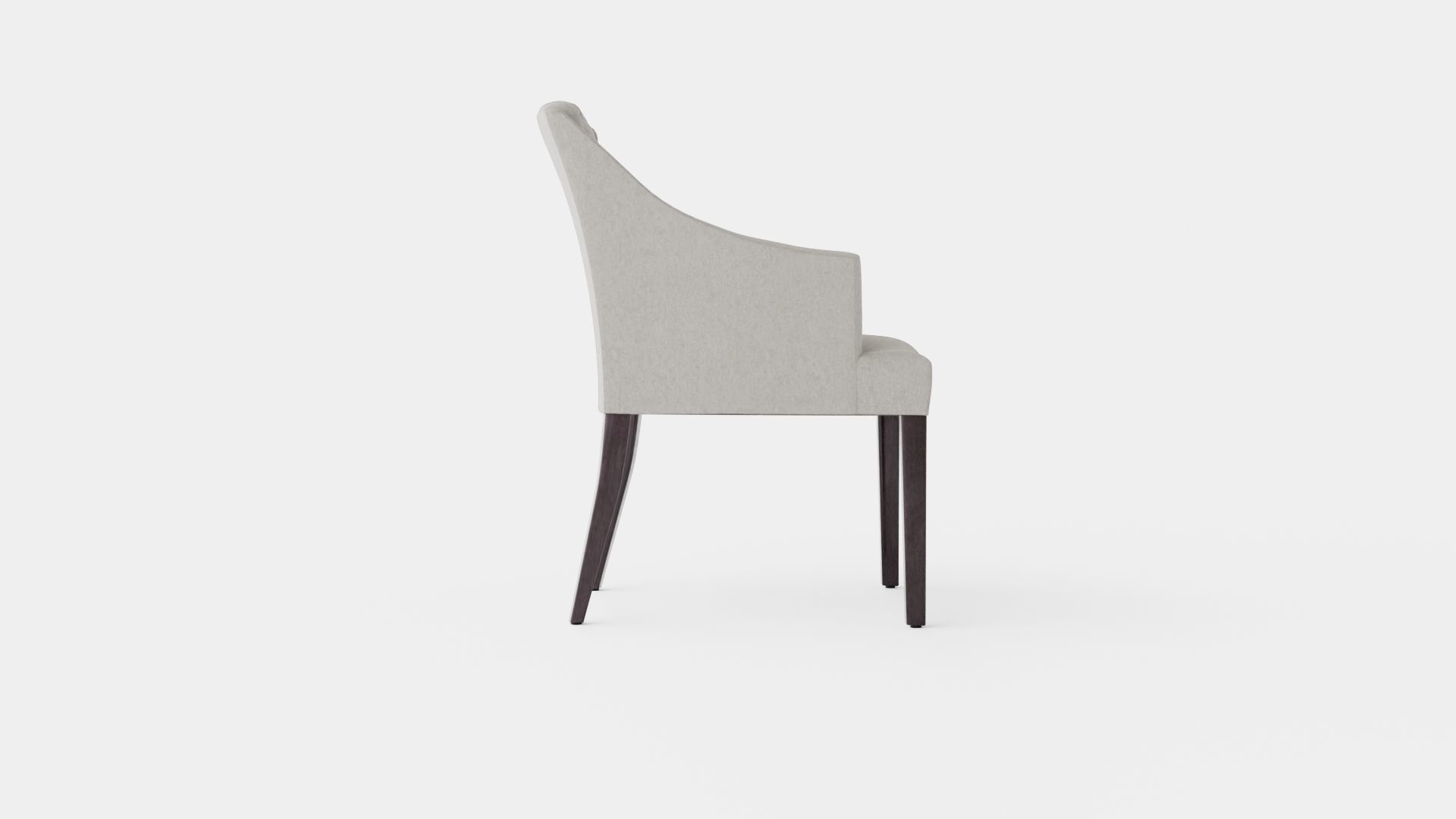 Delano armchair sand Low-poly 3D model_2