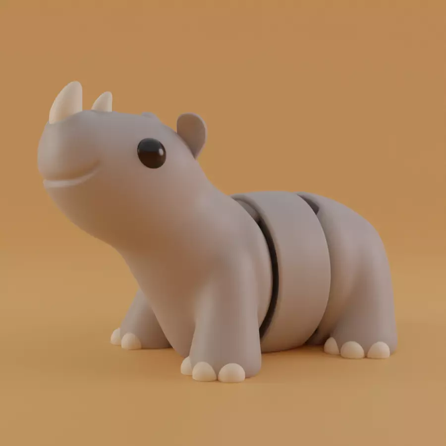 Baby Rhino 3D print model