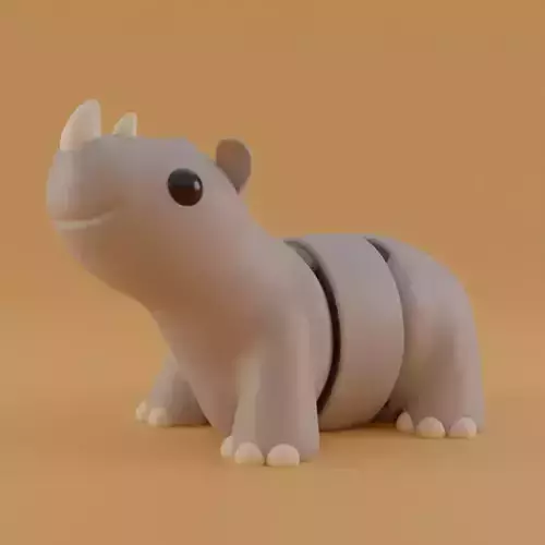 Baby Rhino 3D print model