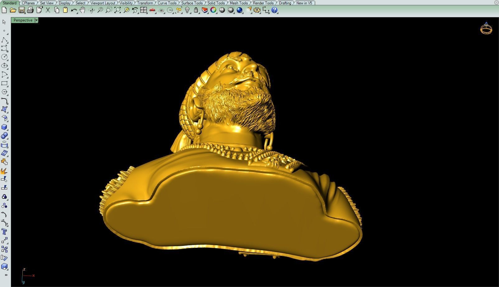 Shivaji Maharaj 3Dprint file 3D print model_6