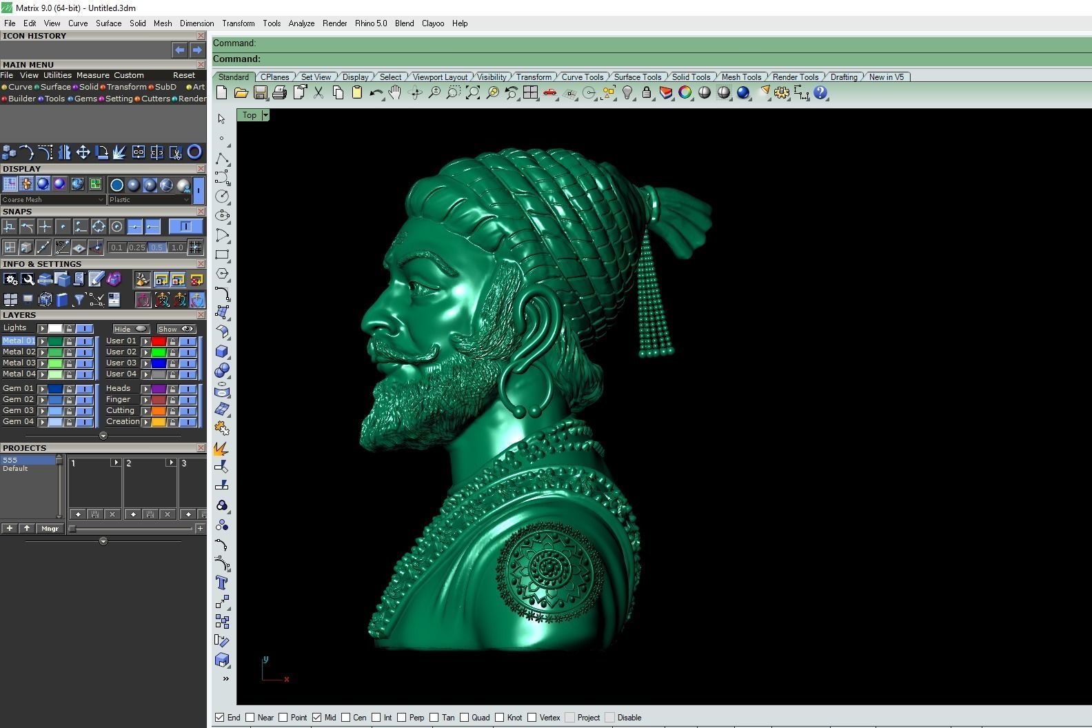 Shivaji Maharaj 3Dprint file 3D print model_1