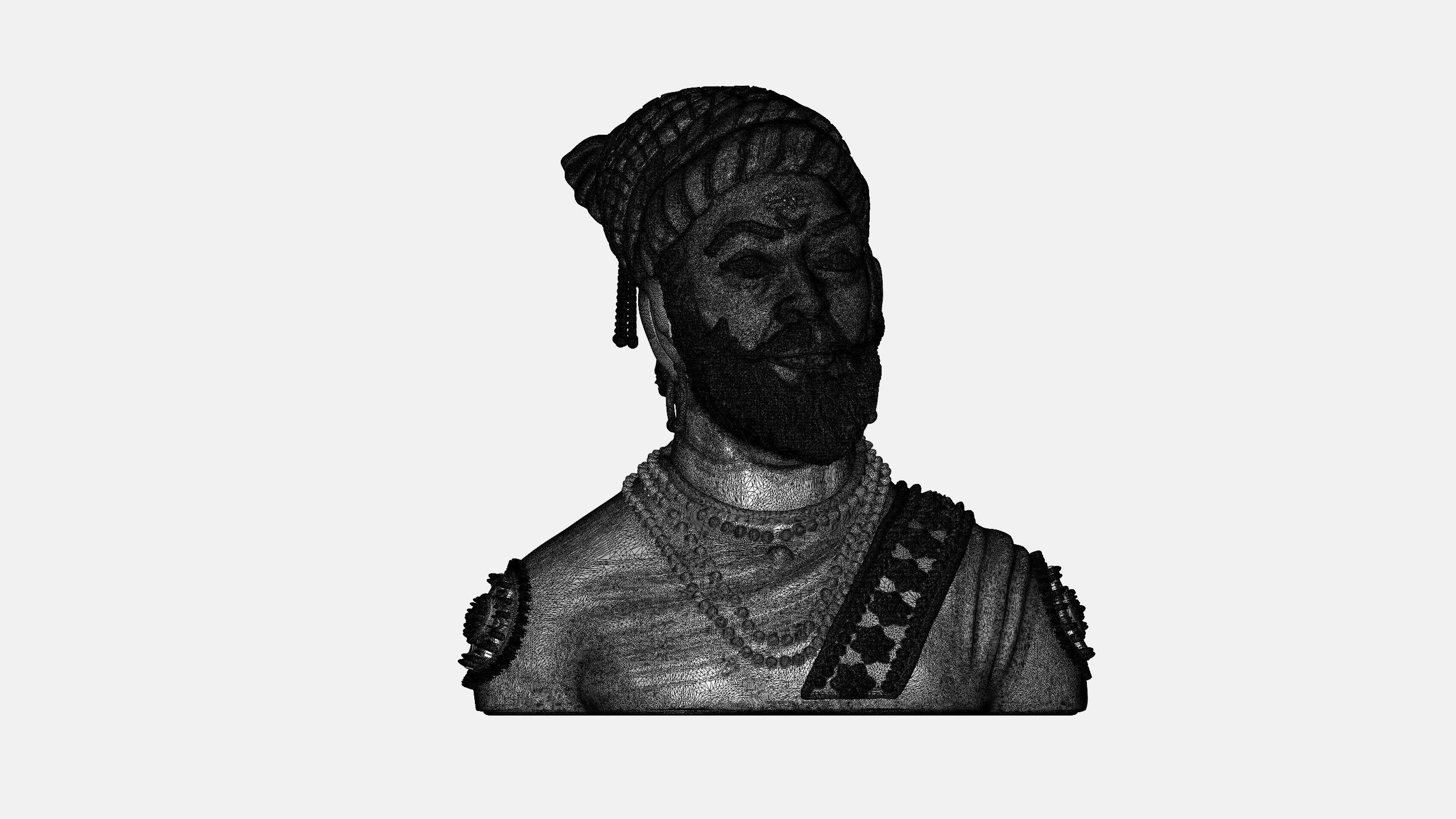 Shivaji Maharaj 3Dprint file 3D print model_9