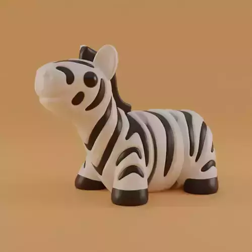 Baby Zebra 3D print model