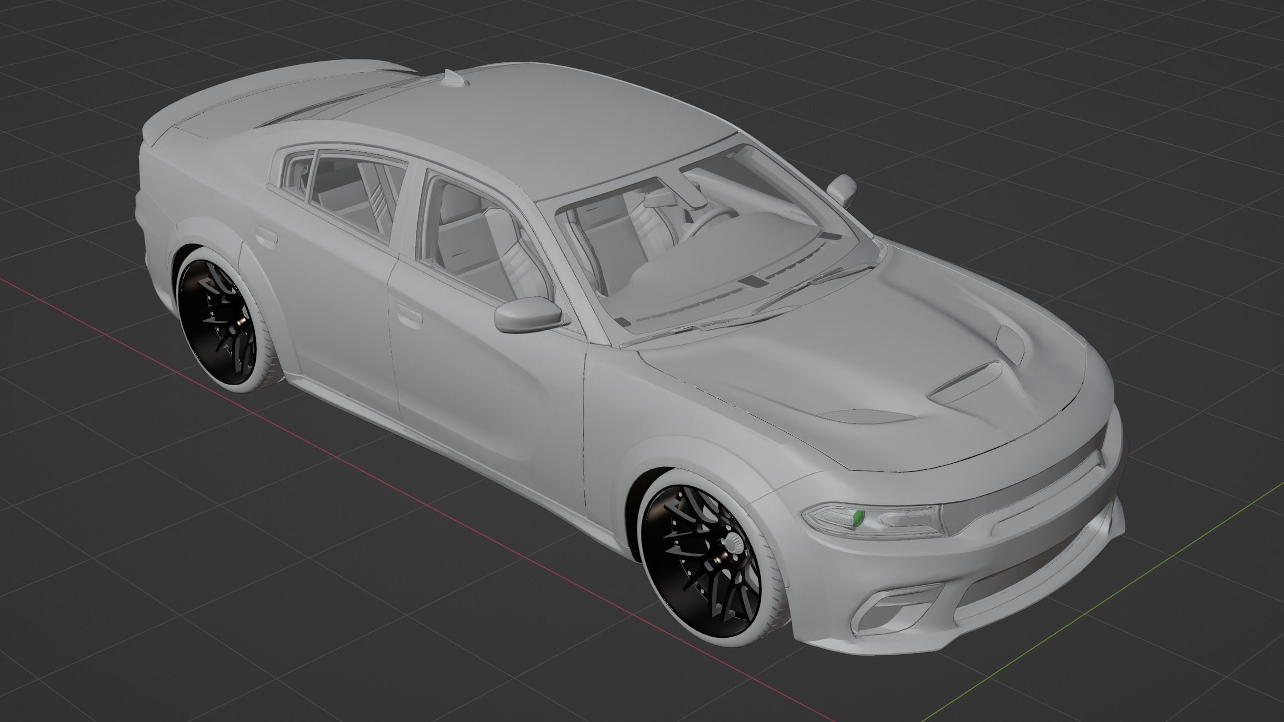 Dodge Charger SRT Hellcat 3D model_10