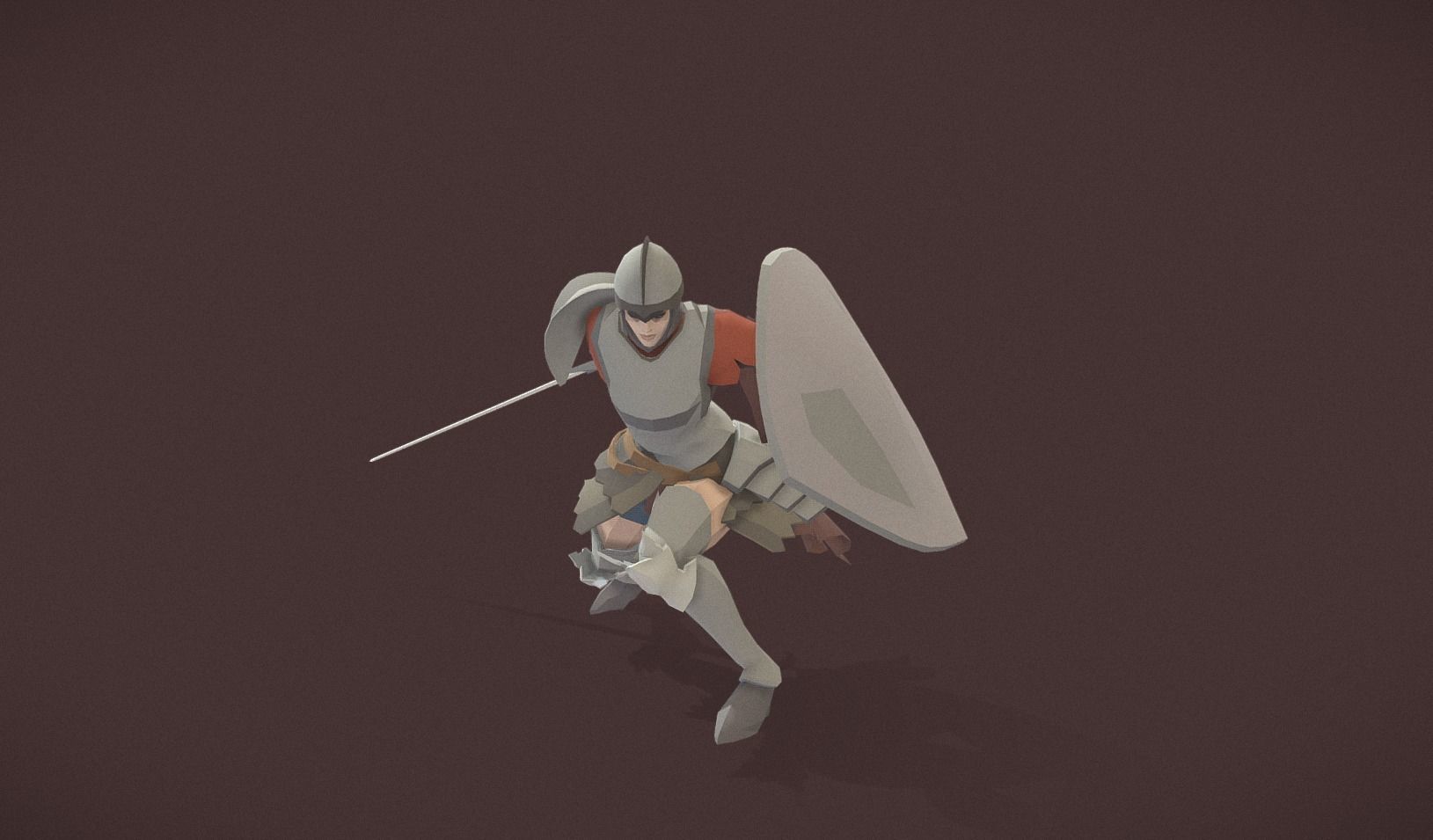 Polygon Art RPG - Resolute Valkyrie Low-poly 3D model_10