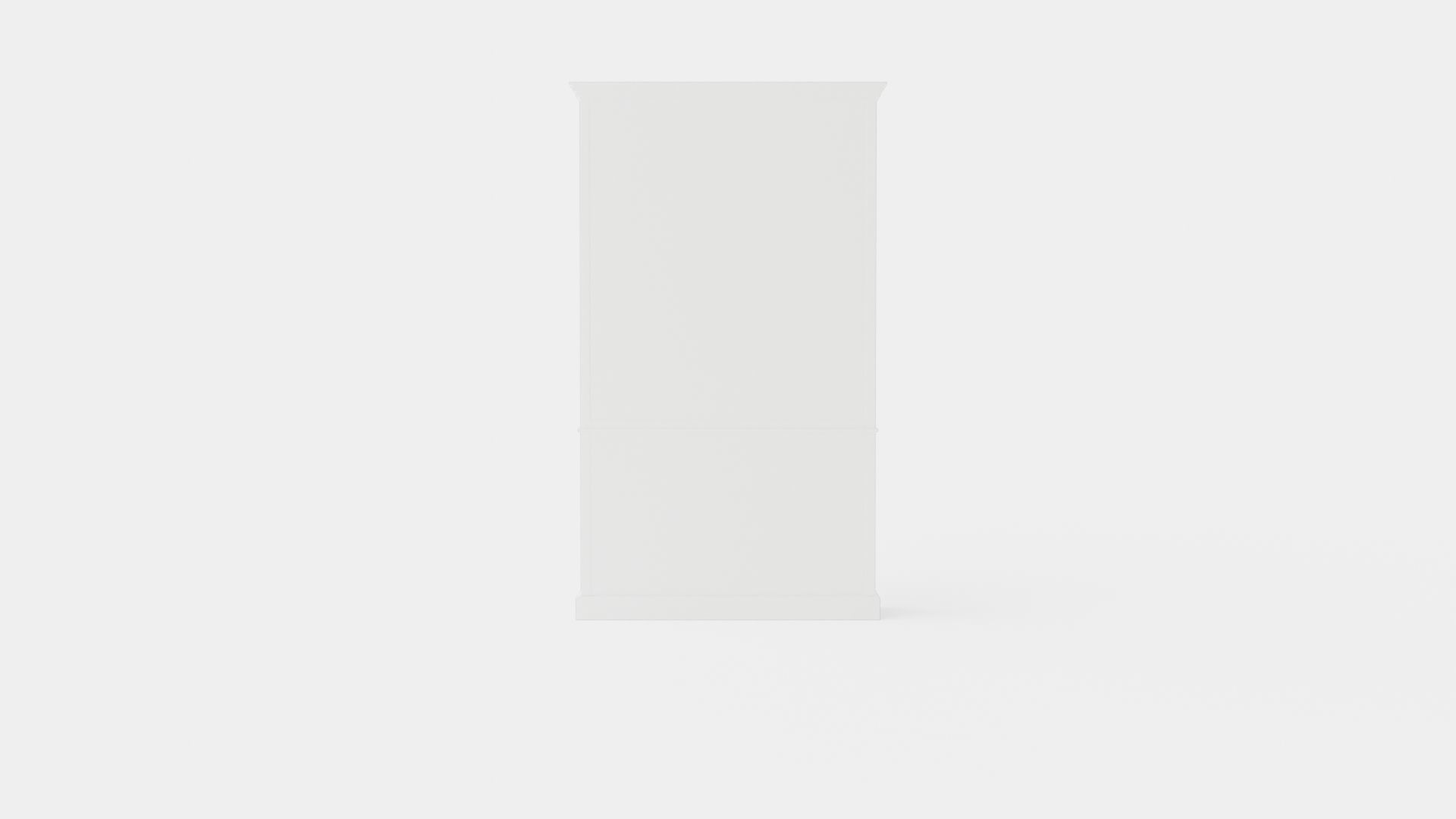 Seethrough display cabinet white Low-poly 3D model_4