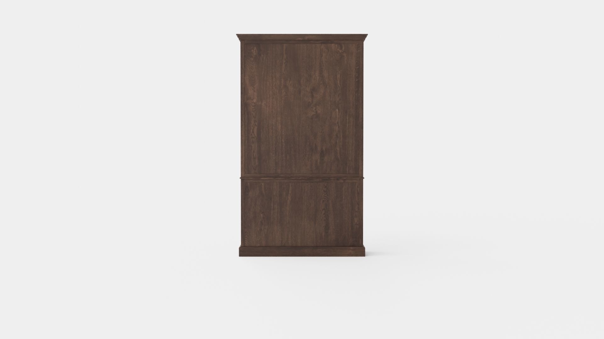 Seethrough display cabinet wenge Low-poly 3D model_4