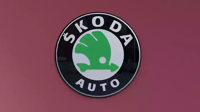 3D Skoda Logo