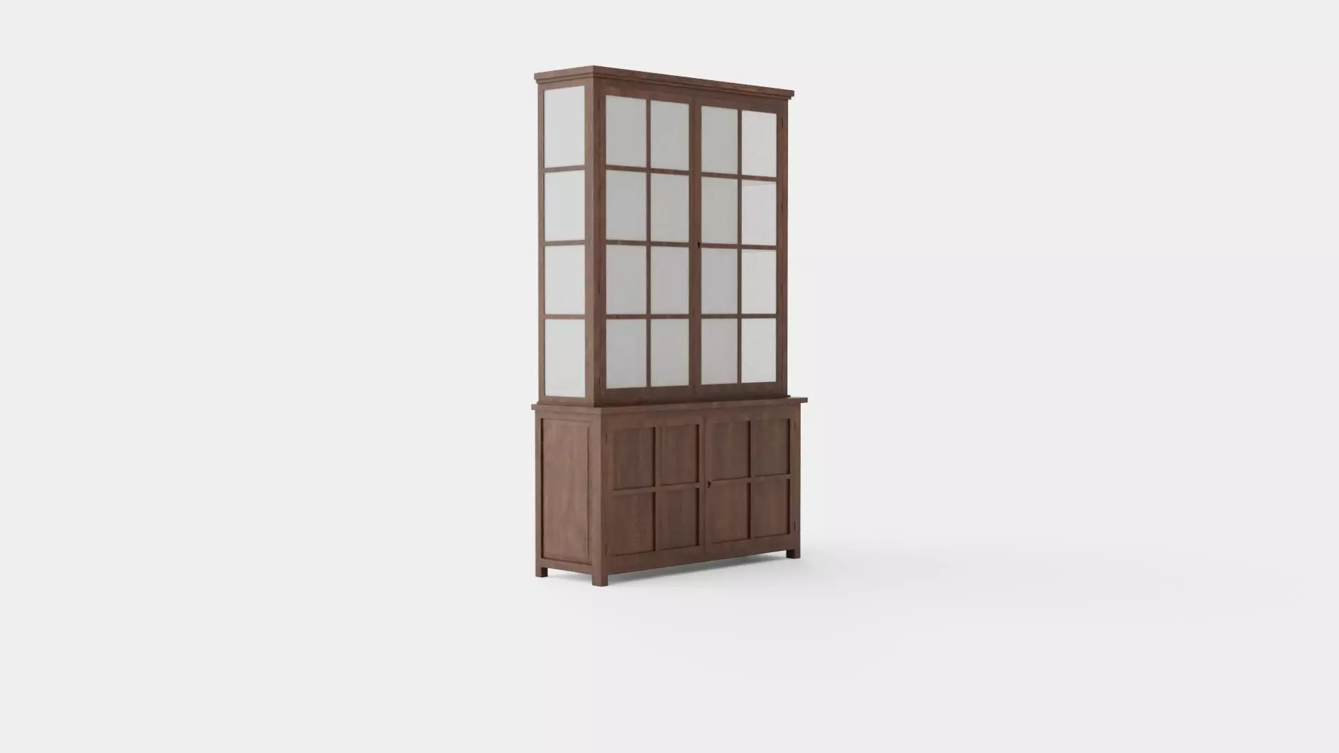 Rhode Island display cabinet wenge Low-poly 3D model_0