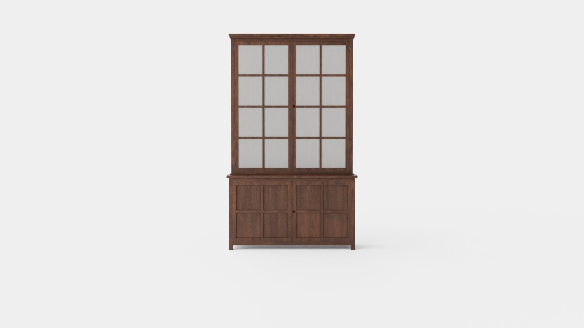 Rhode Island display cabinet wenge Low-poly 3D model_1