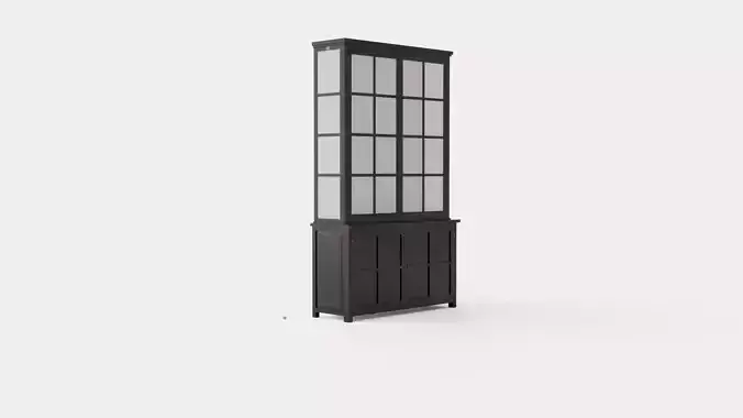 Rhode Island display cabinet black