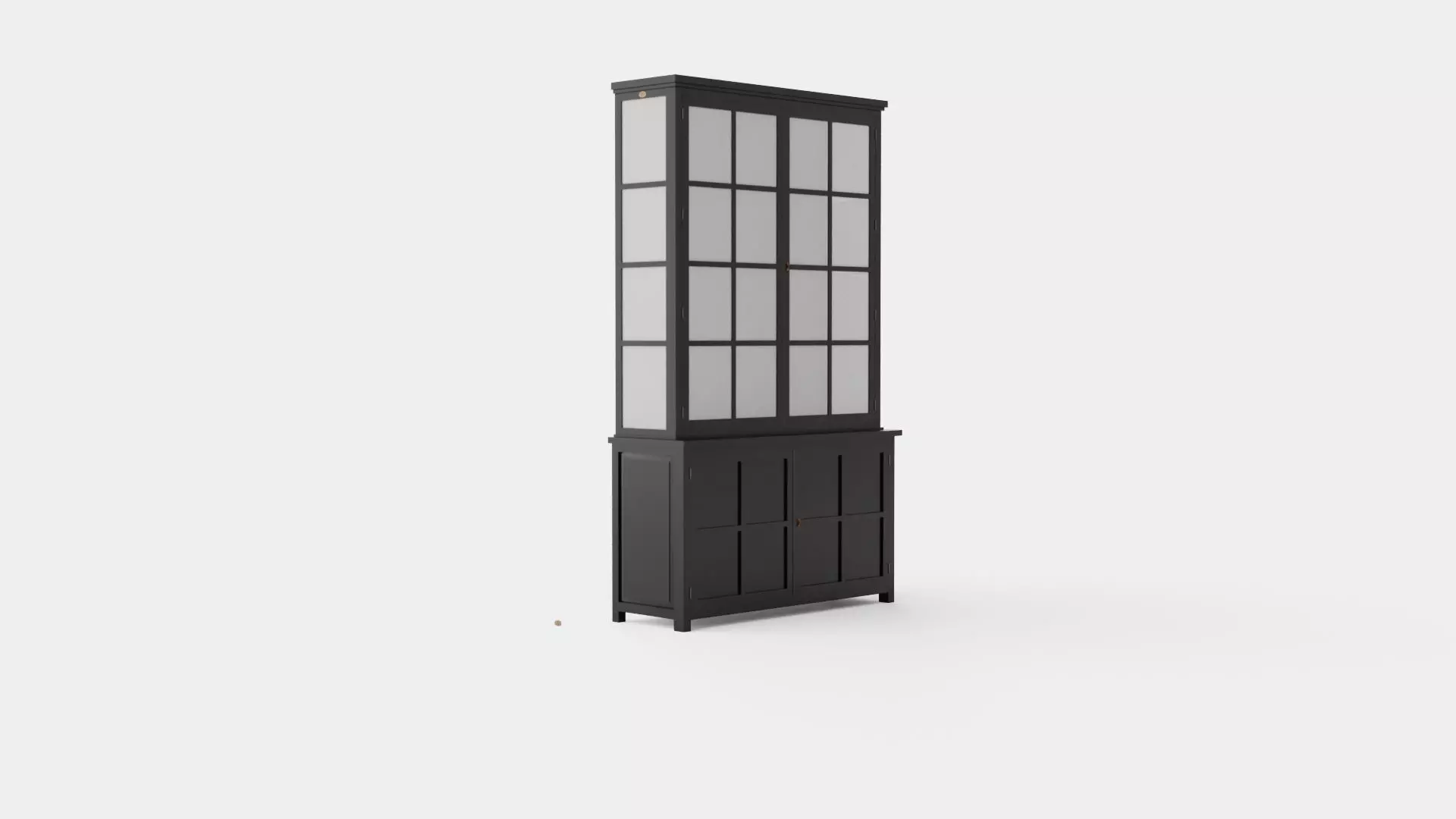 Rhode Island display cabinet black Low-poly 3D model_0
