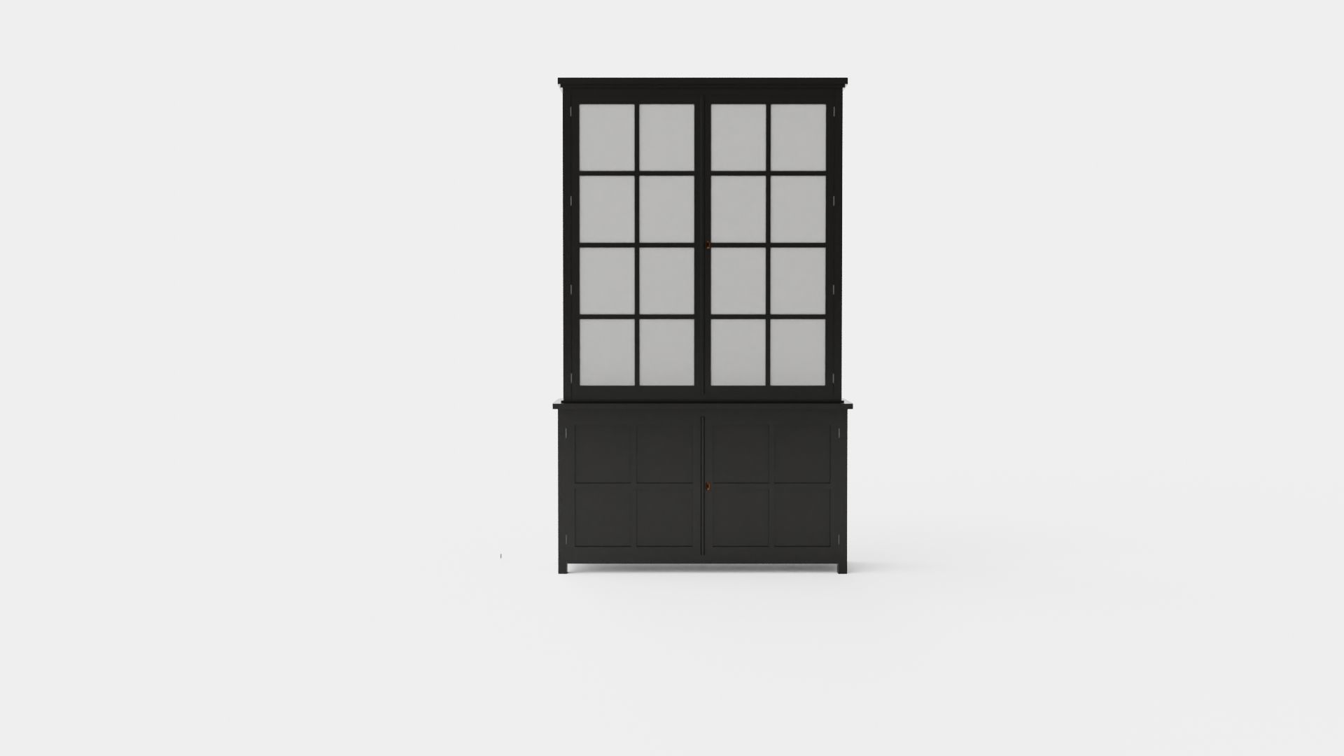 Rhode Island display cabinet black Low-poly 3D model_1