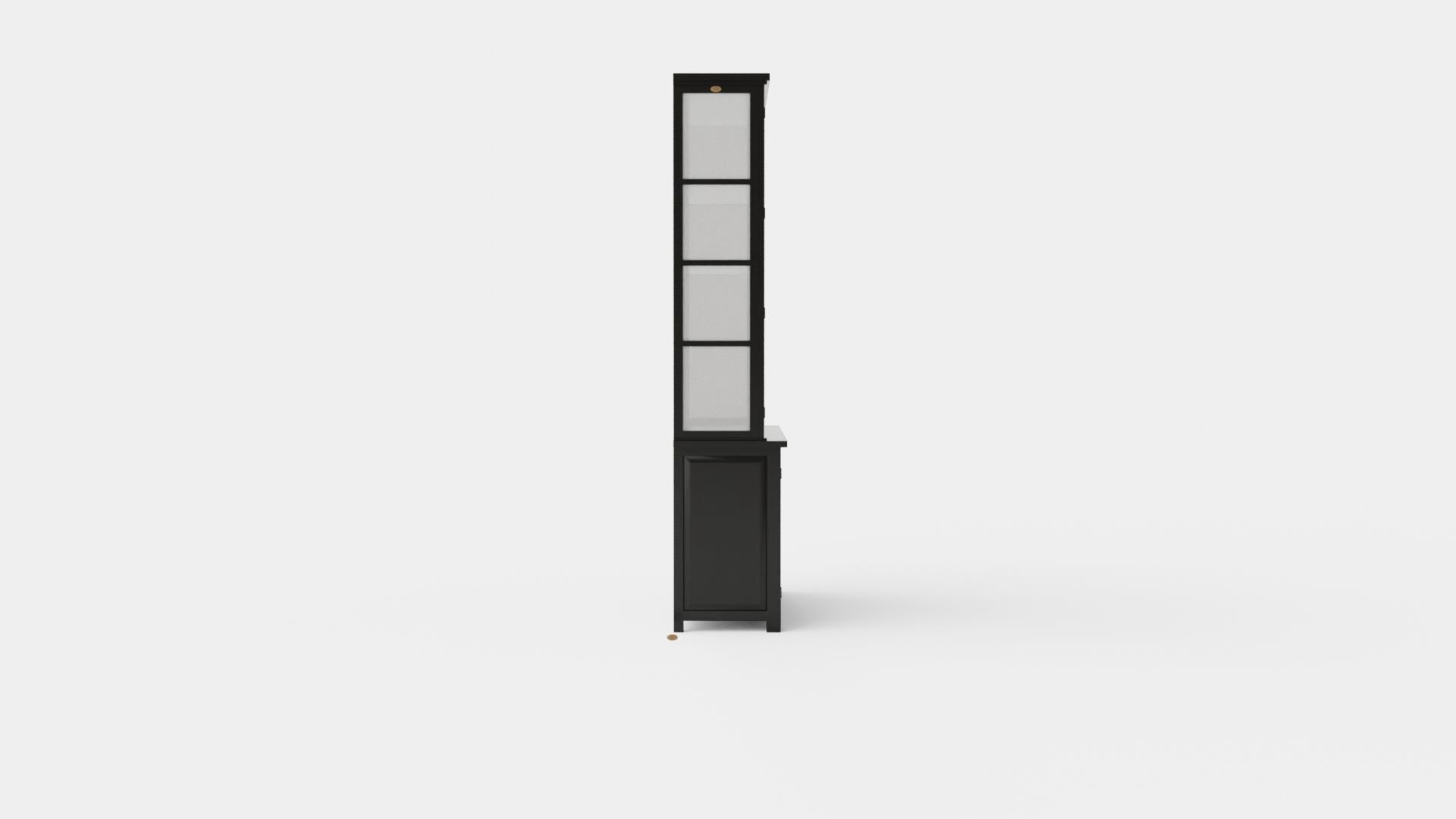 Rhode Island display cabinet black Low-poly 3D model_2