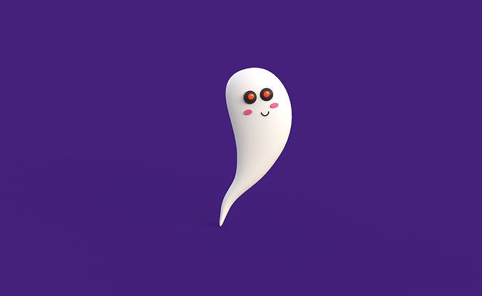 Prop107 Ghost Low-poly 3D model