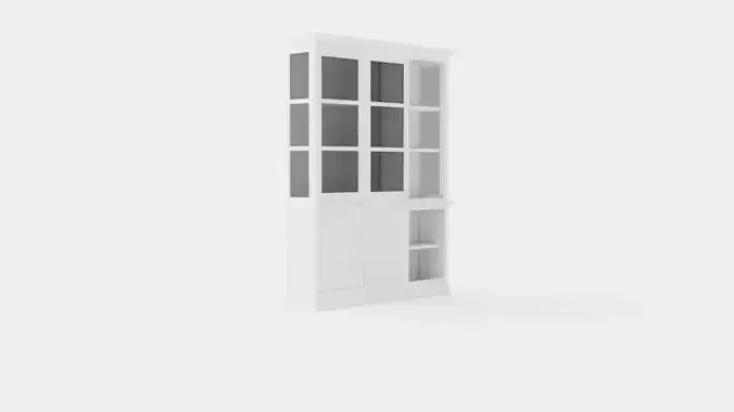 Assonet display cabinet white