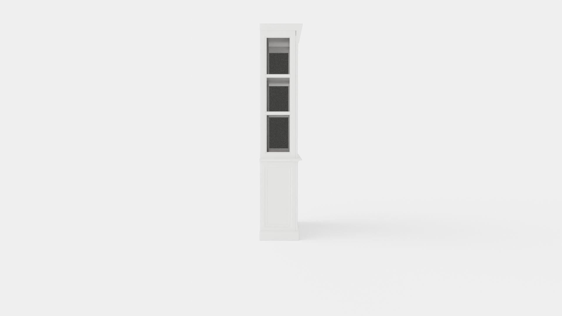 Assonet display cabinet white Low-poly 3D model_2