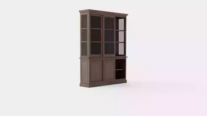 Assonet display cabinet wenge