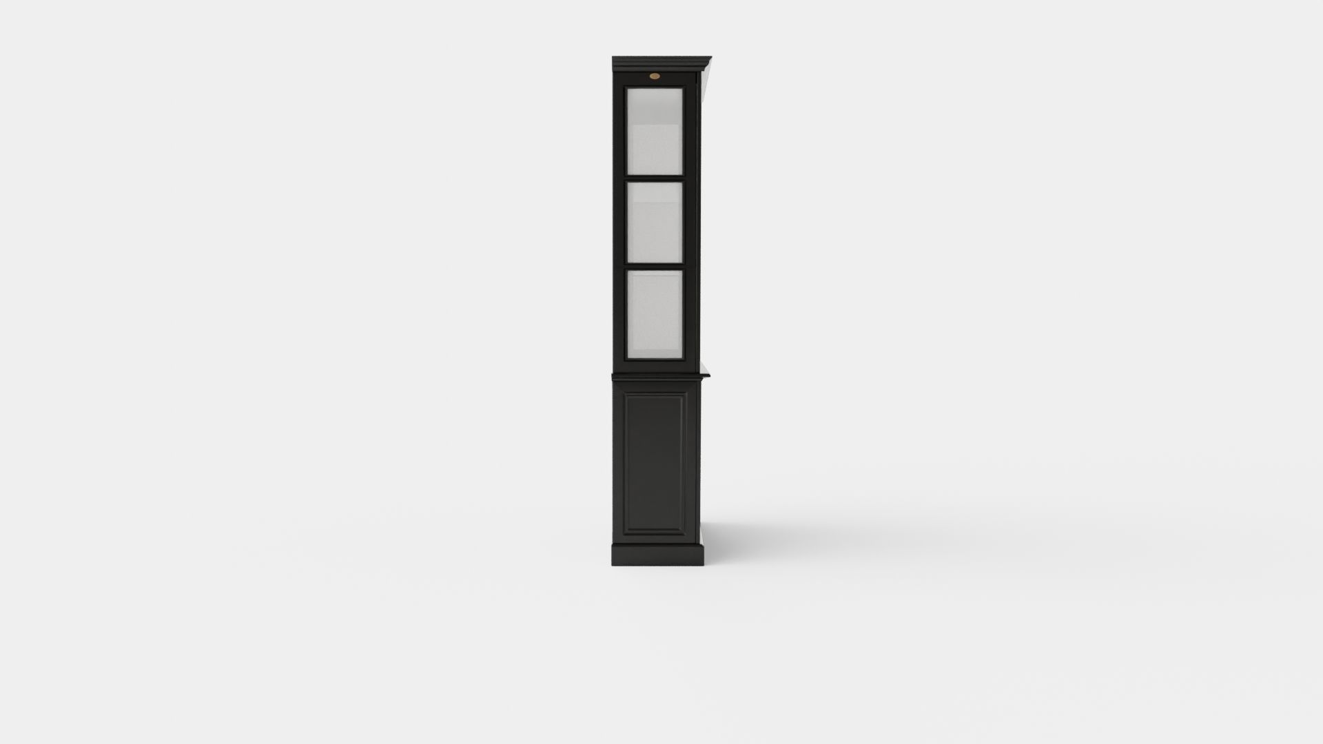 Assonet display cabinet black Low-poly 3D model_2