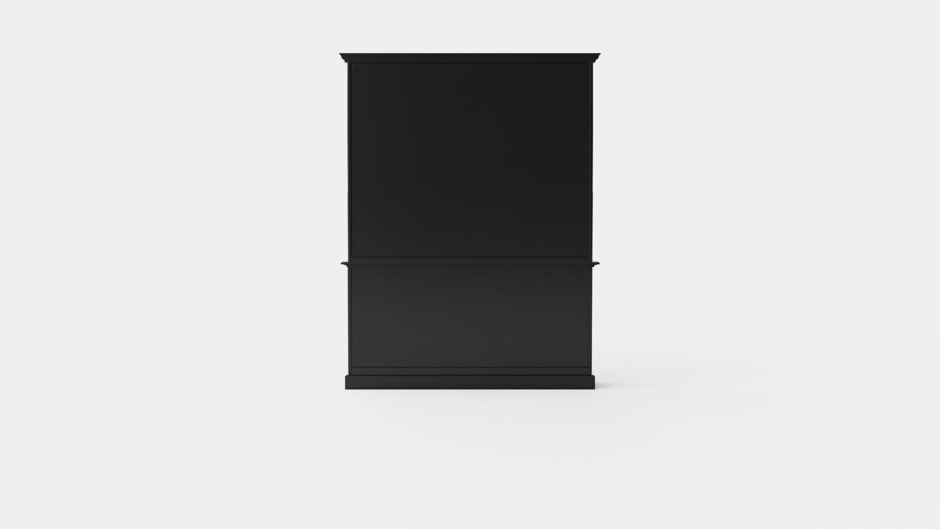 Assonet display cabinet black Low-poly 3D model_4