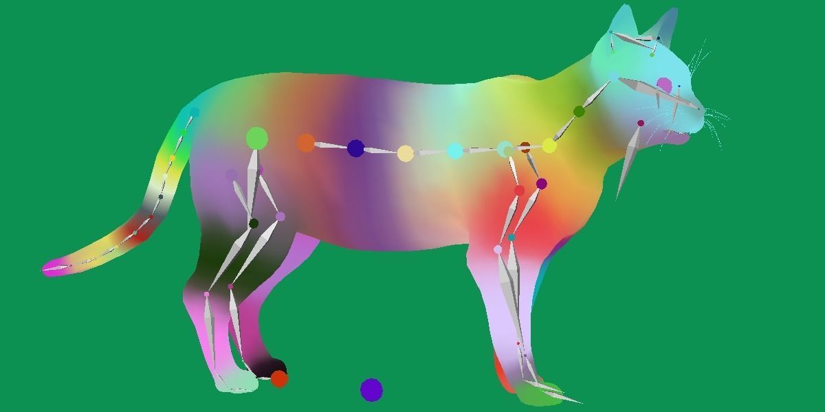 Toyger Cat Low-poly 3D model_24