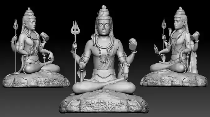 shiv ji hindu god idol