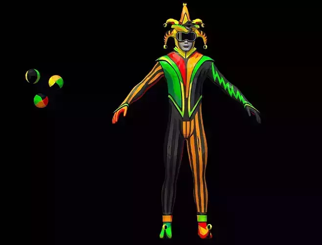 Body of a Stylized Joker