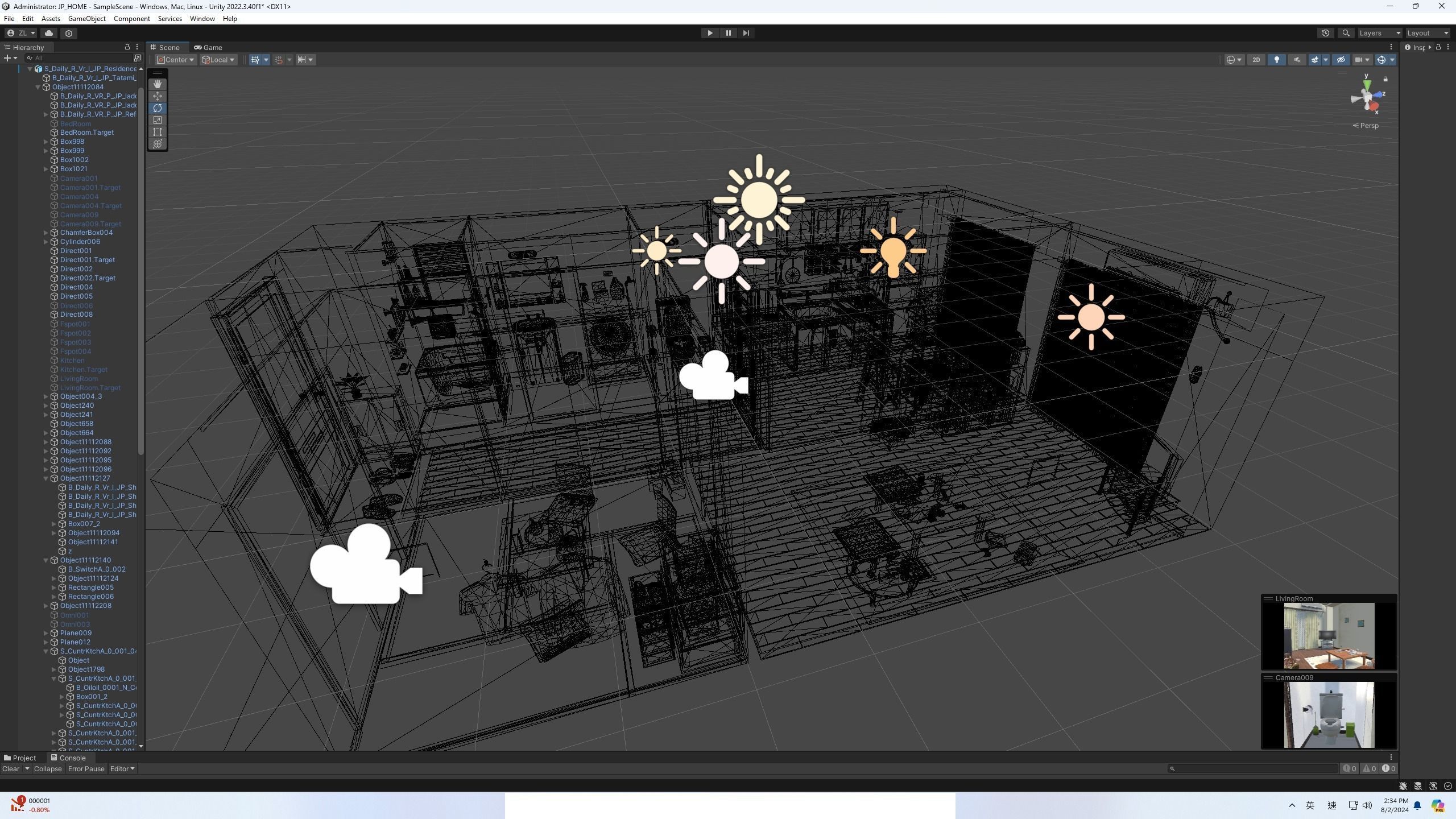 Japanese houses Unity Ready Low-poly 3D model_1