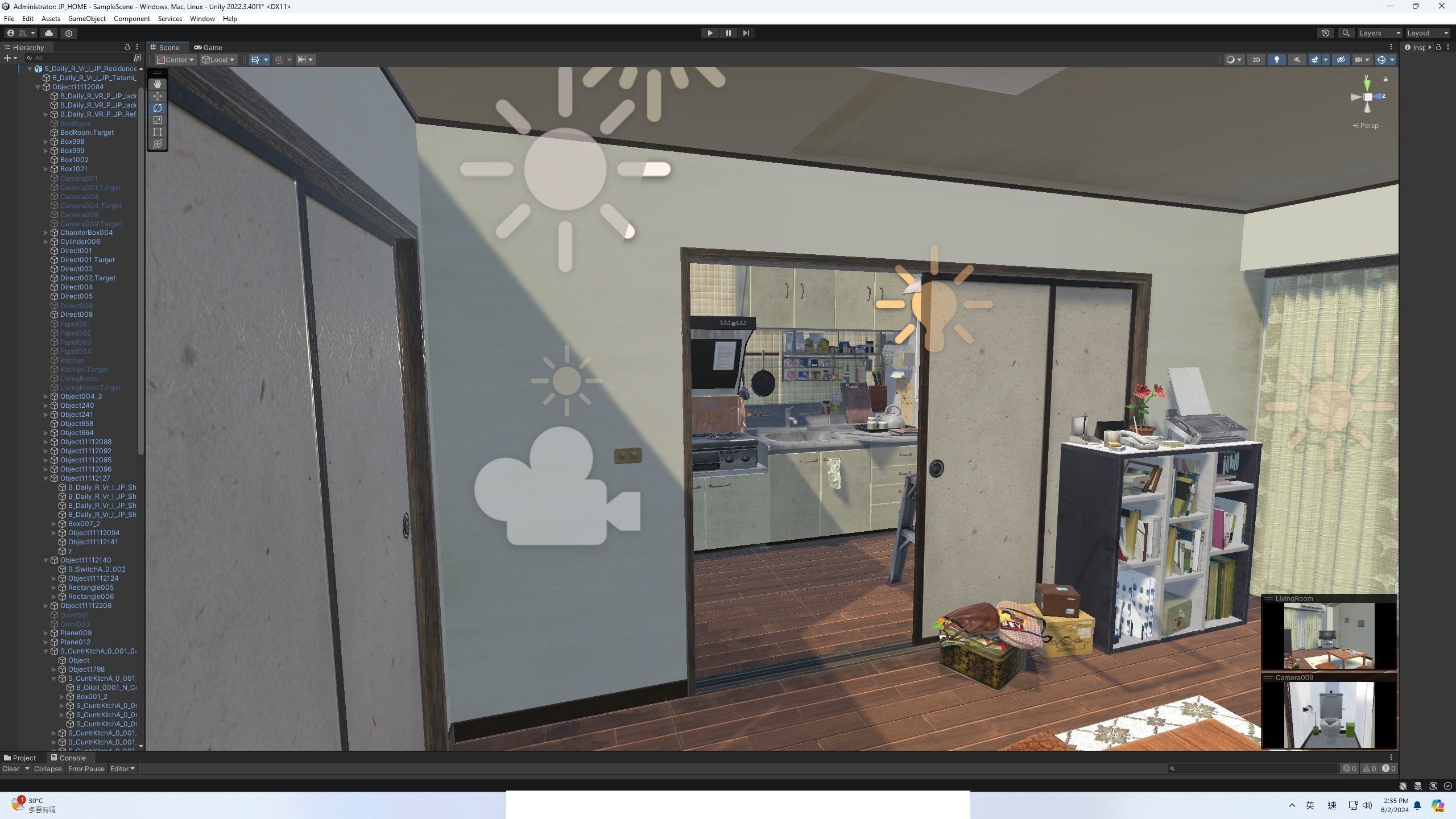 Japanese houses Unity Ready Low-poly 3D model_3