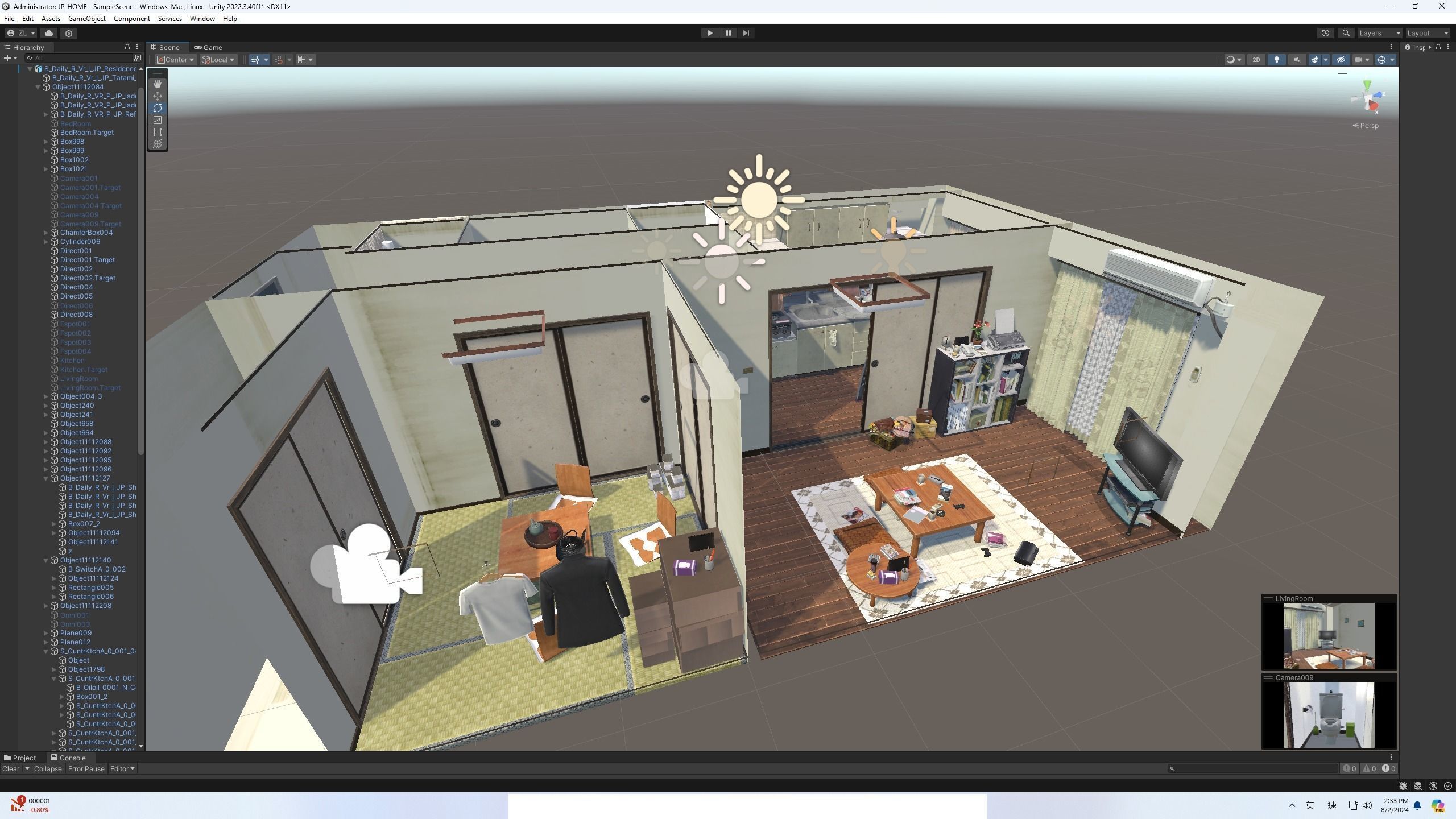 Japanese houses Unity Ready Low-poly 3D model_2