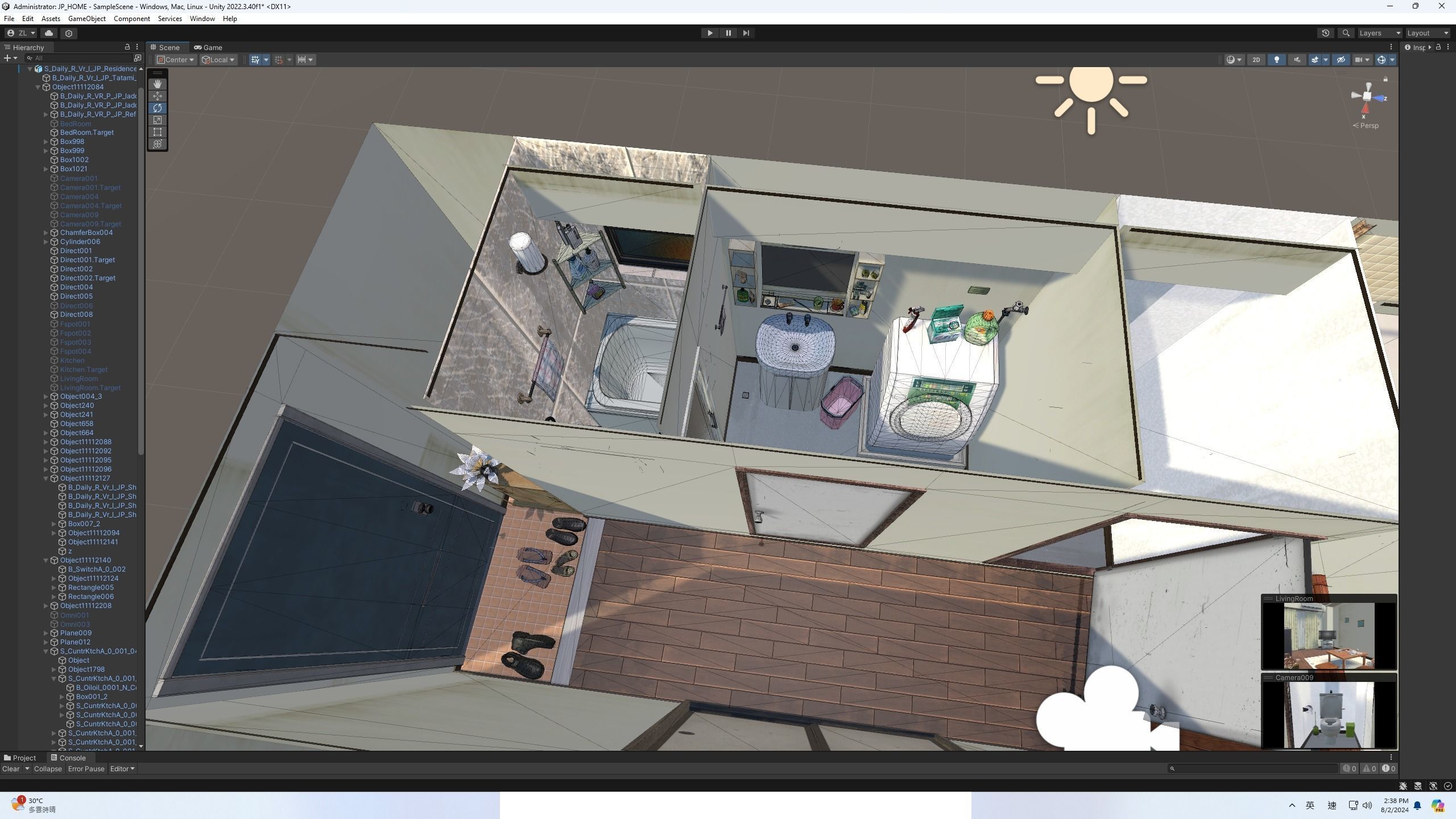 Japanese houses Unity Ready Low-poly 3D model_6