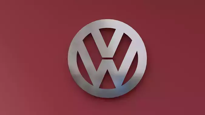 3D volkswagen logo