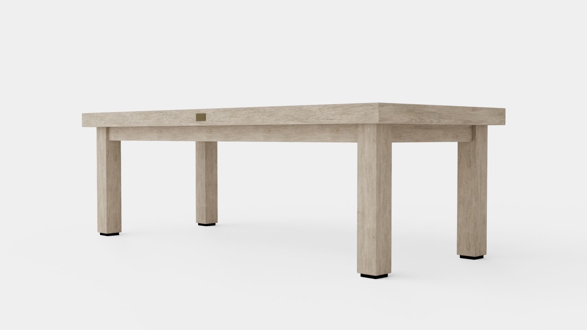 Vintage coffee table charcoal Low-poly 3D model_3