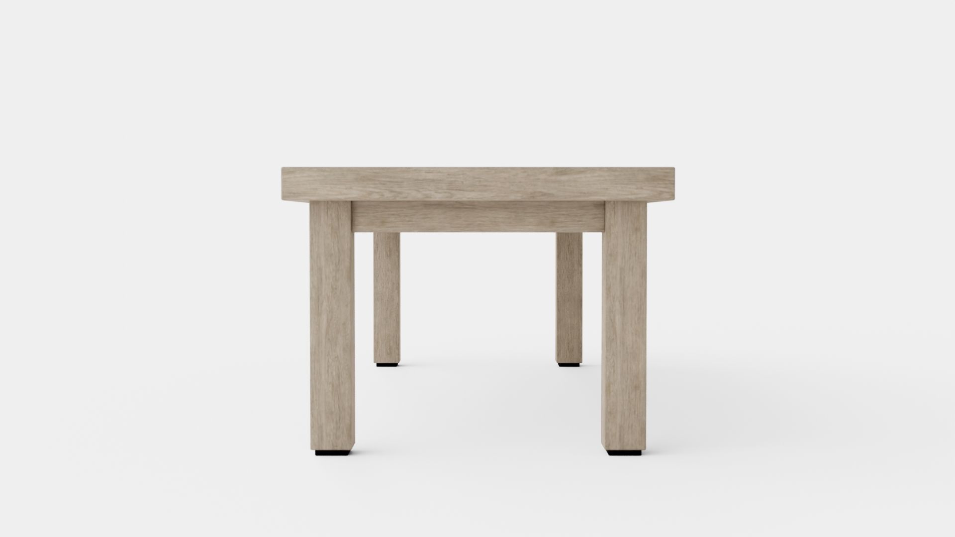 Vintage coffee table charcoal Low-poly 3D model_2