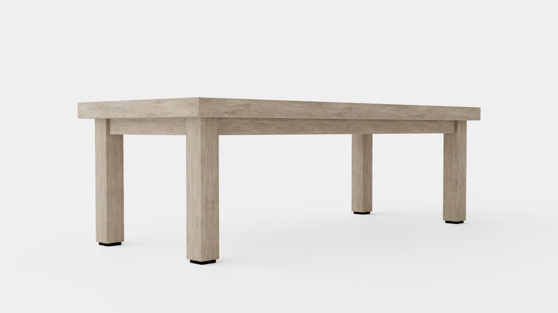 Vintage coffee table charcoal Low-poly 3D model_1