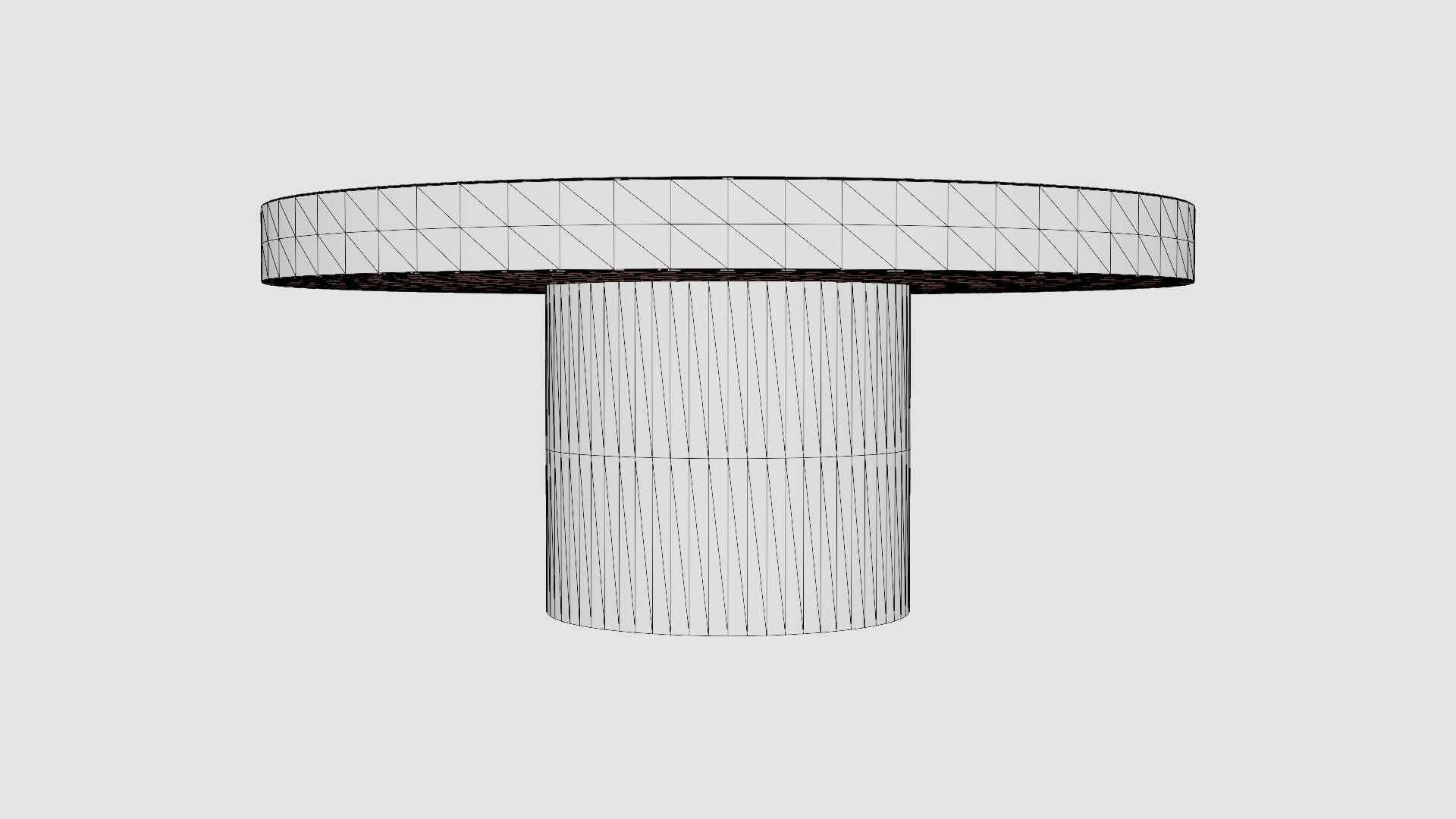 Regent coffee table grey Low-poly 3D model_7