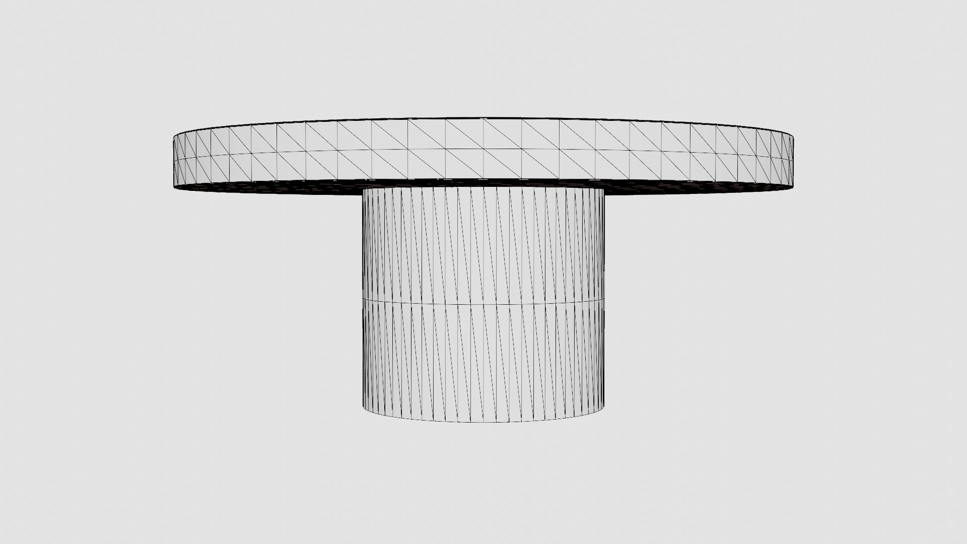 Regent coffee table grey Low-poly 3D model_8