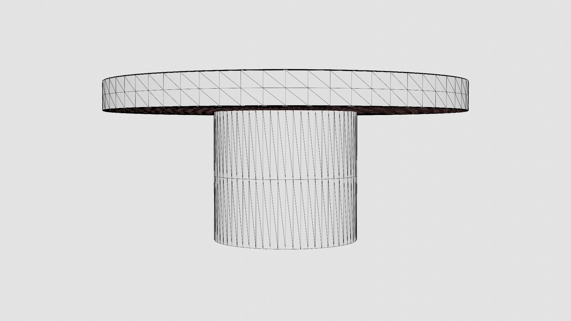 Regent coffee table grey Low-poly 3D model_6