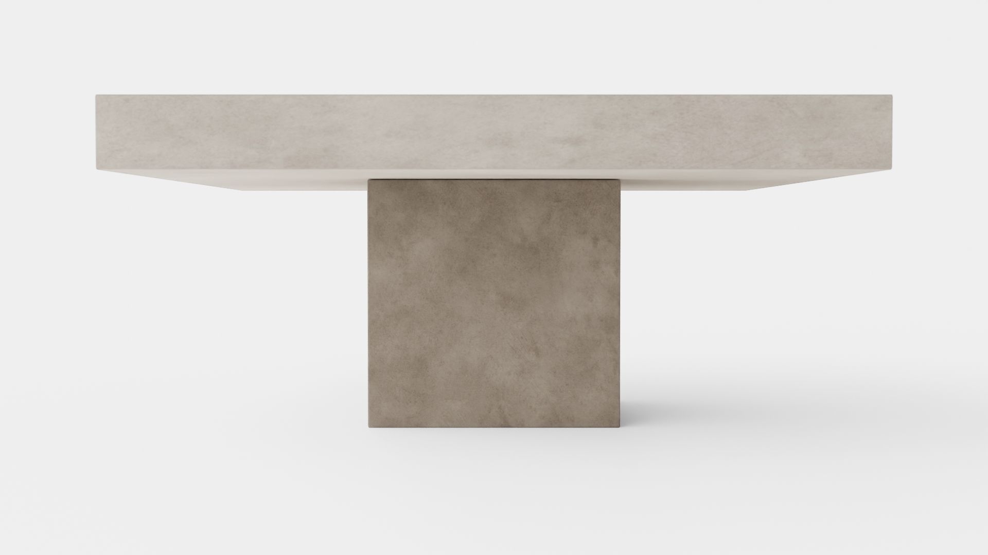 Campos coffee table grey square Low-poly 3D model_4