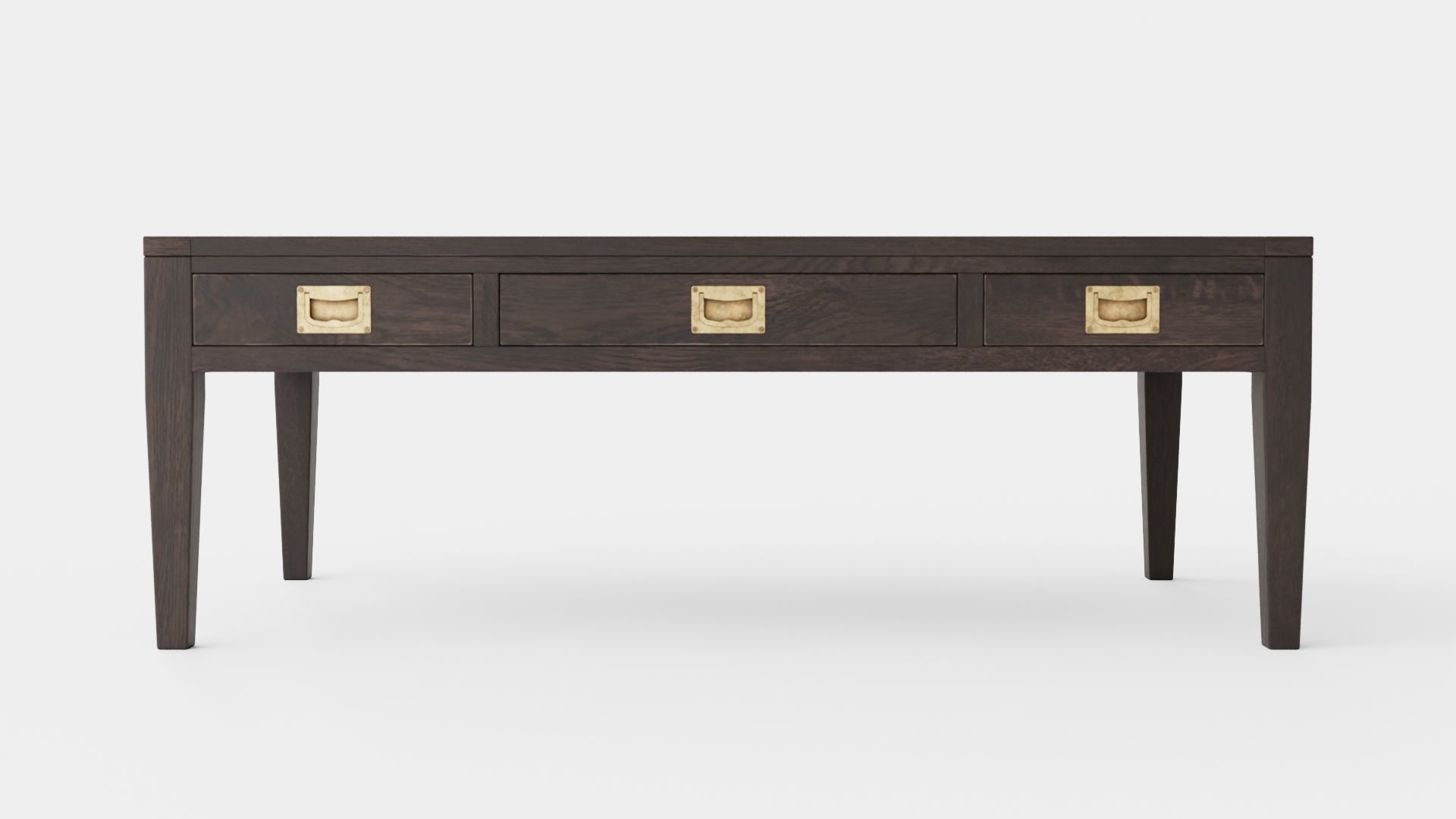 Belknap coffee table wenge Low-poly 3D model_1