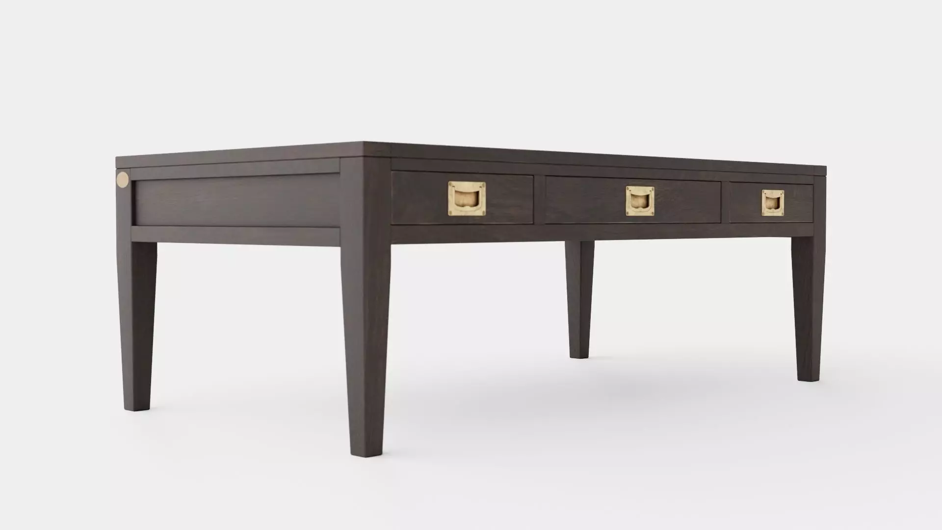 Belknap coffee table wenge Low-poly 3D model_0