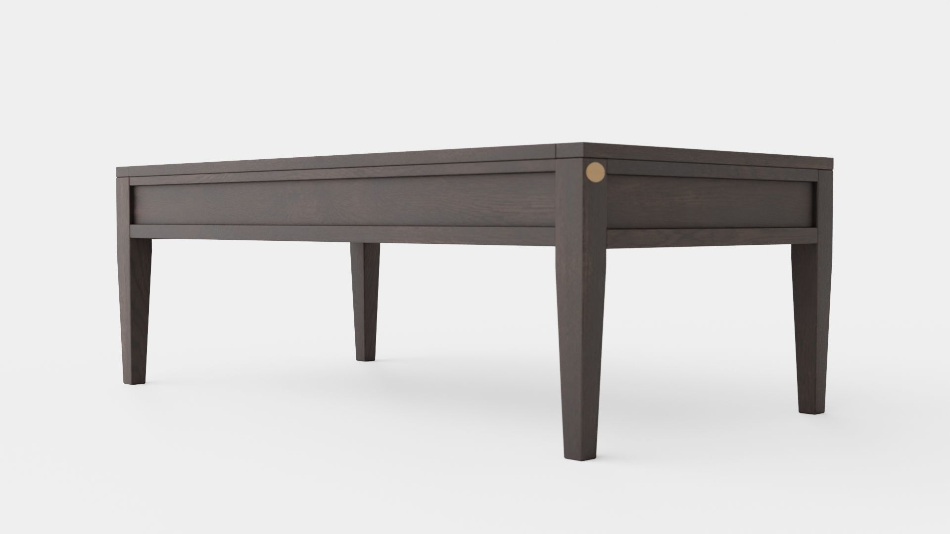 Belknap coffee table wenge Low-poly 3D model_3