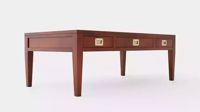 Belknap coffee table rich brown